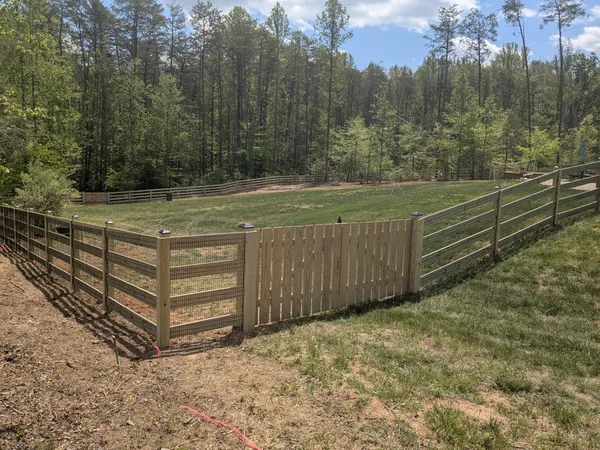Wood Pool Fence