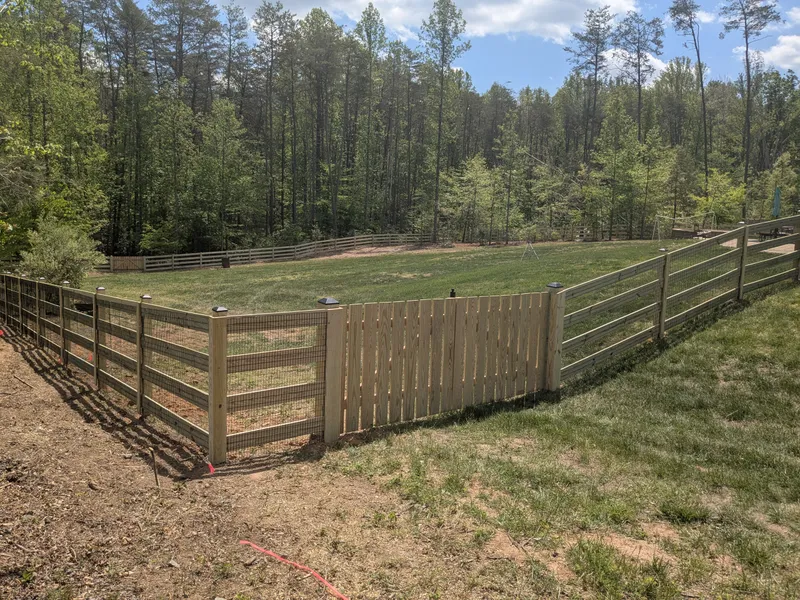 Wood Pool Fence