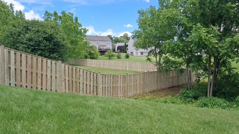Pressure Treated Pine Shawdox Box Privacy Fence in Culpeper VA